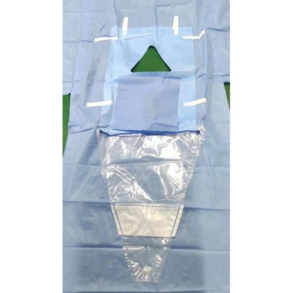 Quality Perineum Disposable Surgical Drapes With Collection Pouch Customized Logo for sale