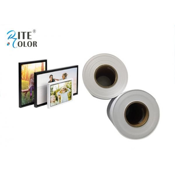 Quality Glossy Dry Inkjet Minilab Photo Paper , Mircorporous RC White Paper for sale