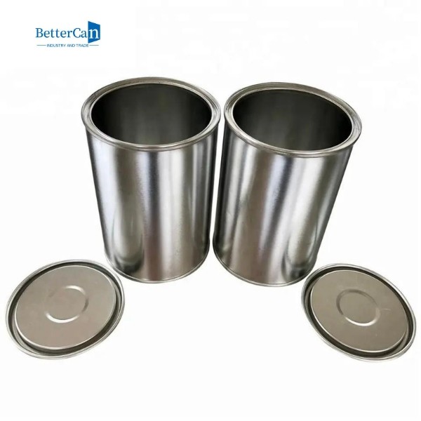 Quality Small Empty Paint Tin Cans 500ml  Round Corrosion Resistant With Lever Lid for sale