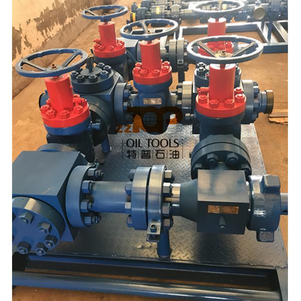 Quality 10000 Psi Skid Mounted High Pressure Choke Manifold Line Up For Surface Well for sale