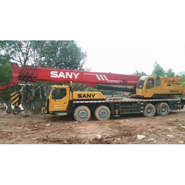 Quality 50t Air Conditioned Used Sany Truck Crane QY50C With Max Speed 83km/H for sale