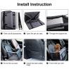 China Breathable Bag with Seat Belt Dog Carrier dog booster seat car factory