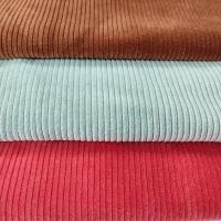 China Stripe Velvet Fabric 90% Polyester 10% Spandex Dyed Velour Velvet factory