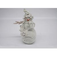 China Polyresin Material Christmas Snowman Figurines Gift Crafts For Decoration factory