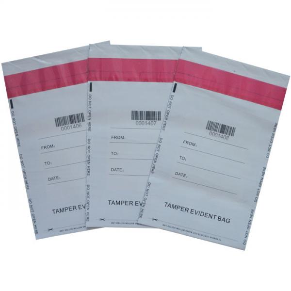 Quality LDPE Security Tamper Evident Bag Printing Envelope Tamper Security Courier Bag for sale