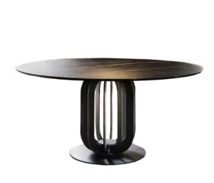 Quality Artistic Marble Ceramic Dining Table , Timeless Dining Table With 8 Seat for sale