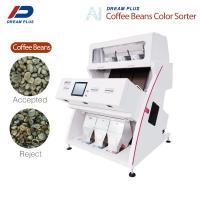 China Green / Roasted Coffee Bean Color Sorter 3 Chutes factory