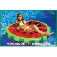 China Yellow / Red / Fruit Slice Pool Float Raw Inflatable Pool Toys For Swimming factory