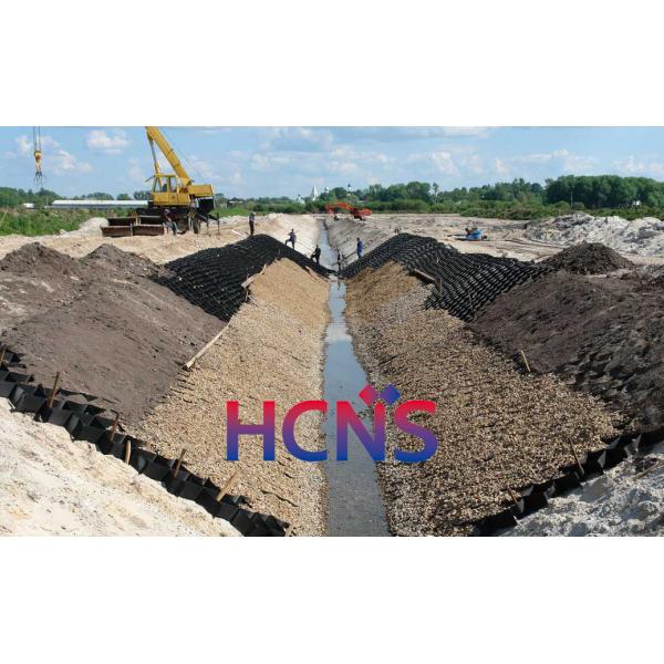 Quality Plastic HDPE Black Slope Protection Geocell Ground Grid Paver Flexible for sale