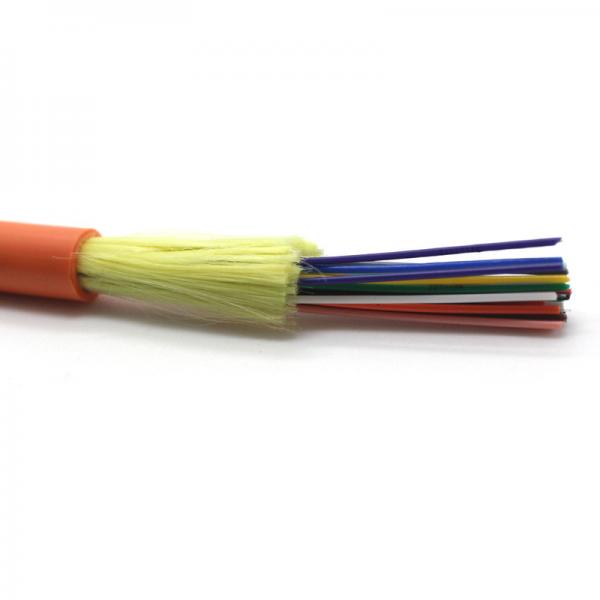 Quality LSZH PVC Jacket Indoor Fiber Optic Cable 12 24 Core Optical Fiber Cable for sale