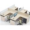 Quality Commercial Office Furniture Partitions For Four People / Wood Computer Desks for sale
