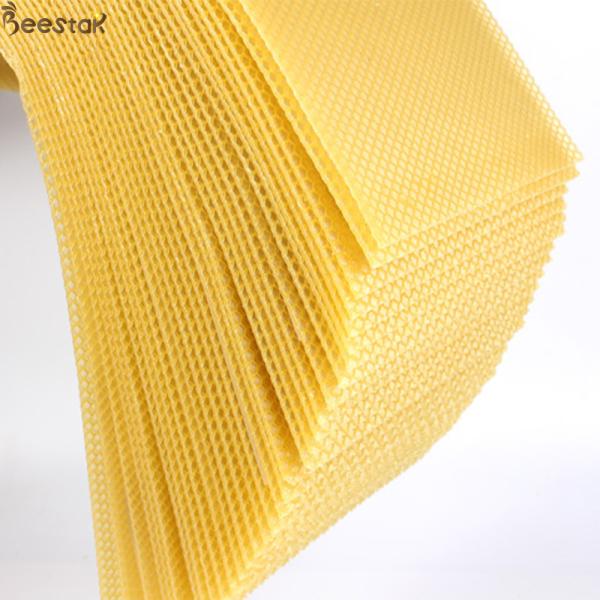 Quality 5.4mm Pure Natural Beeswax Honeycomb D Beeswax Foundation Sheet for sale