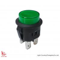 Quality Factory Illuminated Push Button Switch, Φ20, SPST, ON-OFF, Green Button, 16A for sale