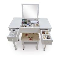 China KD Package 74.5cm height Lockable Printed Makeup Dressing Tables factory