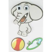 Quality Soft Kids 3D Cartoon Stickers Promotional Baby Elephant Wall Stickers for sale