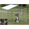 China OEM / ODM Accepted Metal Dog Kennel With Canopy Top Lock Design High Security factory