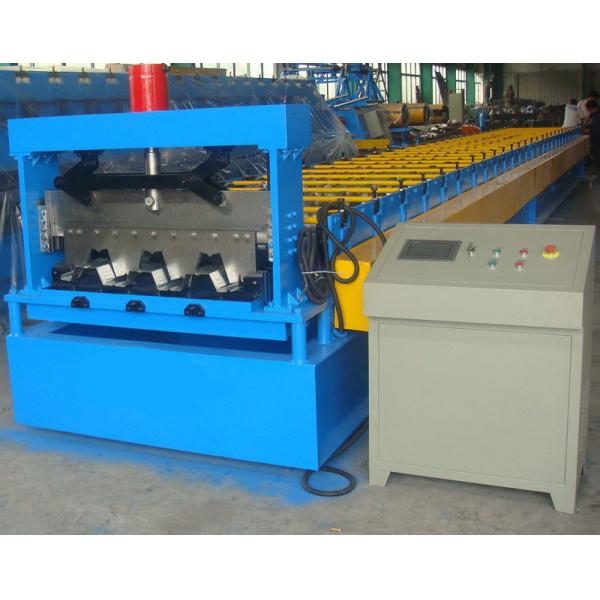 Quality Automatic Floor Deck Roll Forming Machine , Steel Rolling Machine High Efficiency for sale