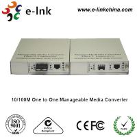 Quality SC Single Mode Fiber Ethernet Media Converter 10 / 100 / 1000M One TO One for sale