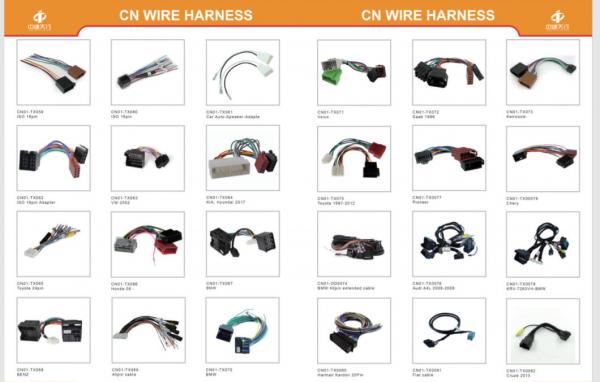 Customized Car Audio BMW Extended Cable Connector Wiring Harness for Different Audio