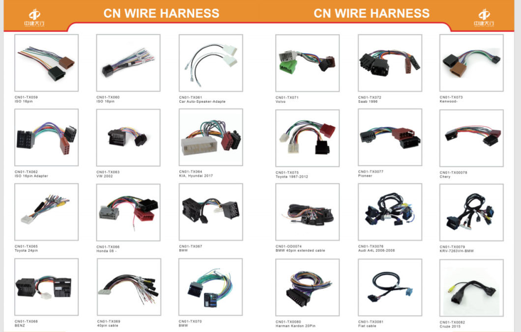 Factory Production: Car Stereo Radio Wire Harness Plug Cable/Automotive Wiring Harness