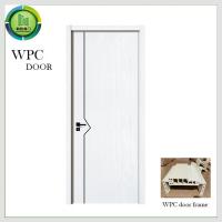 China Upvc Fire Rated Solid Core Door ,  WPC Plain Wood Door Hotel Use factory