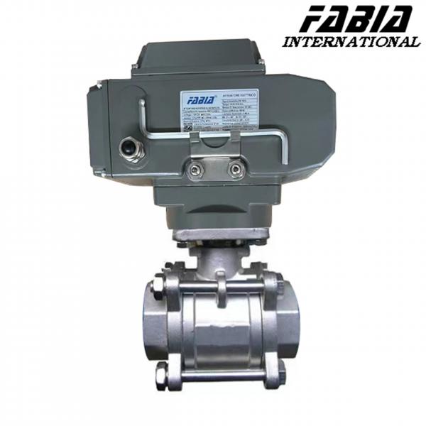 Quality FABIA Electric High Pressure Three Piece Ball Valve for sale