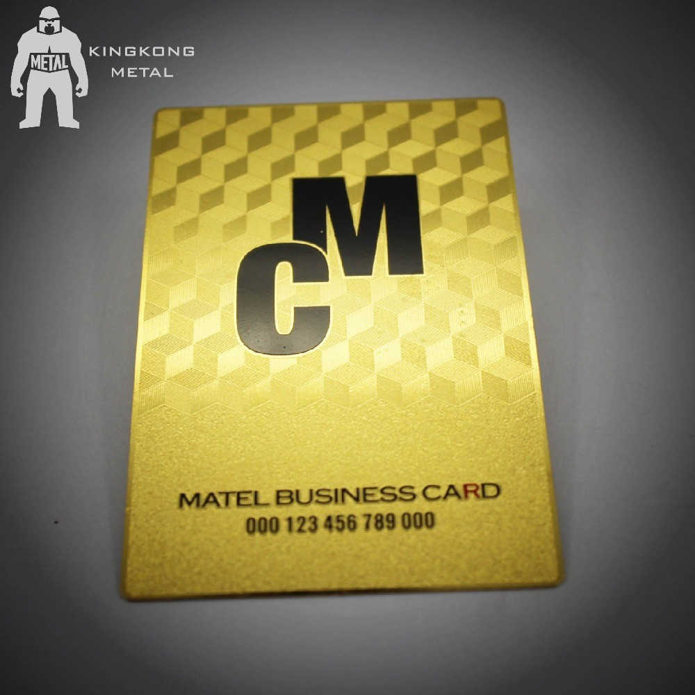 China Gold Membership VIP Metal Business Card VIP Card Made By Stainless Steel CR80 factory