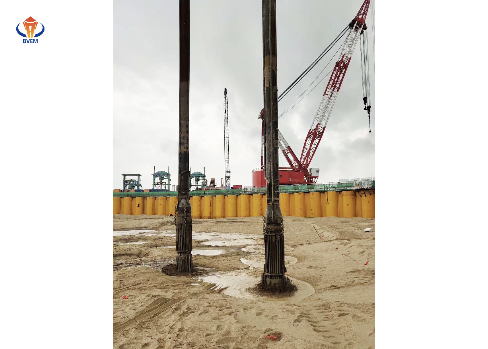 Quality Industrial 180 KW Top Feed Vibroflot Vibro Stone Columns Ground Improvement for sale