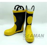 China Steel Toe Fireman Rubber Boots Fire Fighter'S Equipment EN15090-2012 Safety Shoes for sale