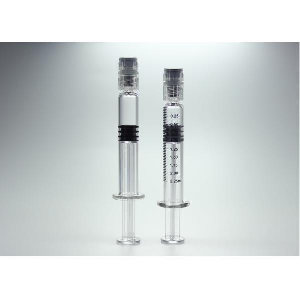 Quality 2.25ml Glass Prefilled Syringes With Luer Lock Rigid Cap ISO Certificated for sale