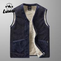 China Street Style Cold Weather Vest Knit Polar Fleece Dress Vest With Pockets factory