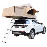 Quality Beige 3 Person Rooftop Tent 143X310X126CM Cotton Canvas Auto Rooftop Tent for sale