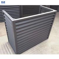 China Aluminium Balcony Wall Air Conditioner Cover Decorative Grille Design factory