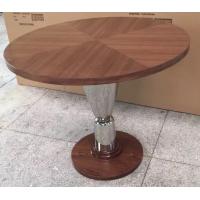 China wood top metal base Dining table /activity table for hotel furniture/casegoods DN-0019 for sale