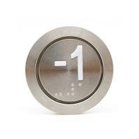Quality 37.5mm Size Elevator Round Call Elevator Push Button with Braille for sale