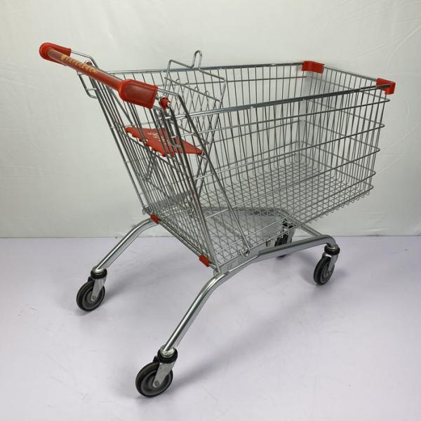Quality European 240L Warehouse Shopping Trolley Powder Coating SGS Certificate for sale