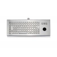 China Water Resistant Keyboard Stainless Steel Rugged Wired Operation For Desktop factory