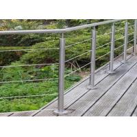 China Energy Conservation Stainless Steel Guardrail , Stainless Steel Banister Easy Maintenance factory