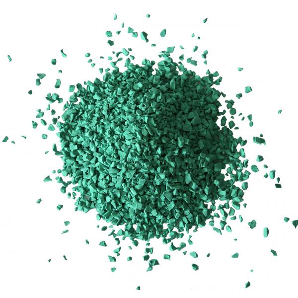 Quality Wet Pour EPDM Rubber Granules Surfacing Recyclable Dark Green For Playground for sale