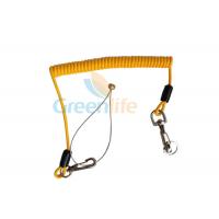Quality Fall Protection Spiral Coiled Tool Leash High Security Snap Hook Cord Solid for sale