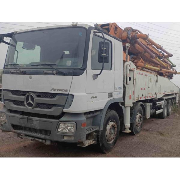Quality Zoomlion Used Concrete Pump Truck 52m Euro3 with Mercedes Benz Chassis for sale