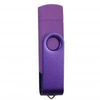 China Purple Color Apple Lightning Flash Drive with Android Micro USB Port USB2.0 Port factory