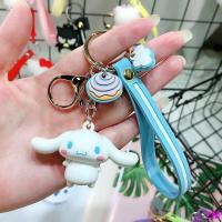 China Pendent Cute Personalised Keyrings Cute 3D Blue Cinnamoroll Keychain factory