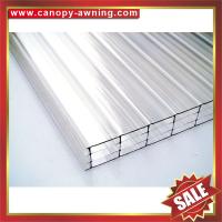 China four layers polycarbonate sheet,multiwall PC sheet,hollow pc panel,pc hollow board,excellent temperature resistance ! factory