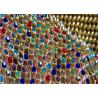 China Crystal Sequin Mesh Fabric / Fine Metal Mesh Fabric For Interior Decoration factory