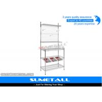 China Steel Versatile Heavy Duty Wire Shelving / Adjustable Chrome Storage Shelves for sale
