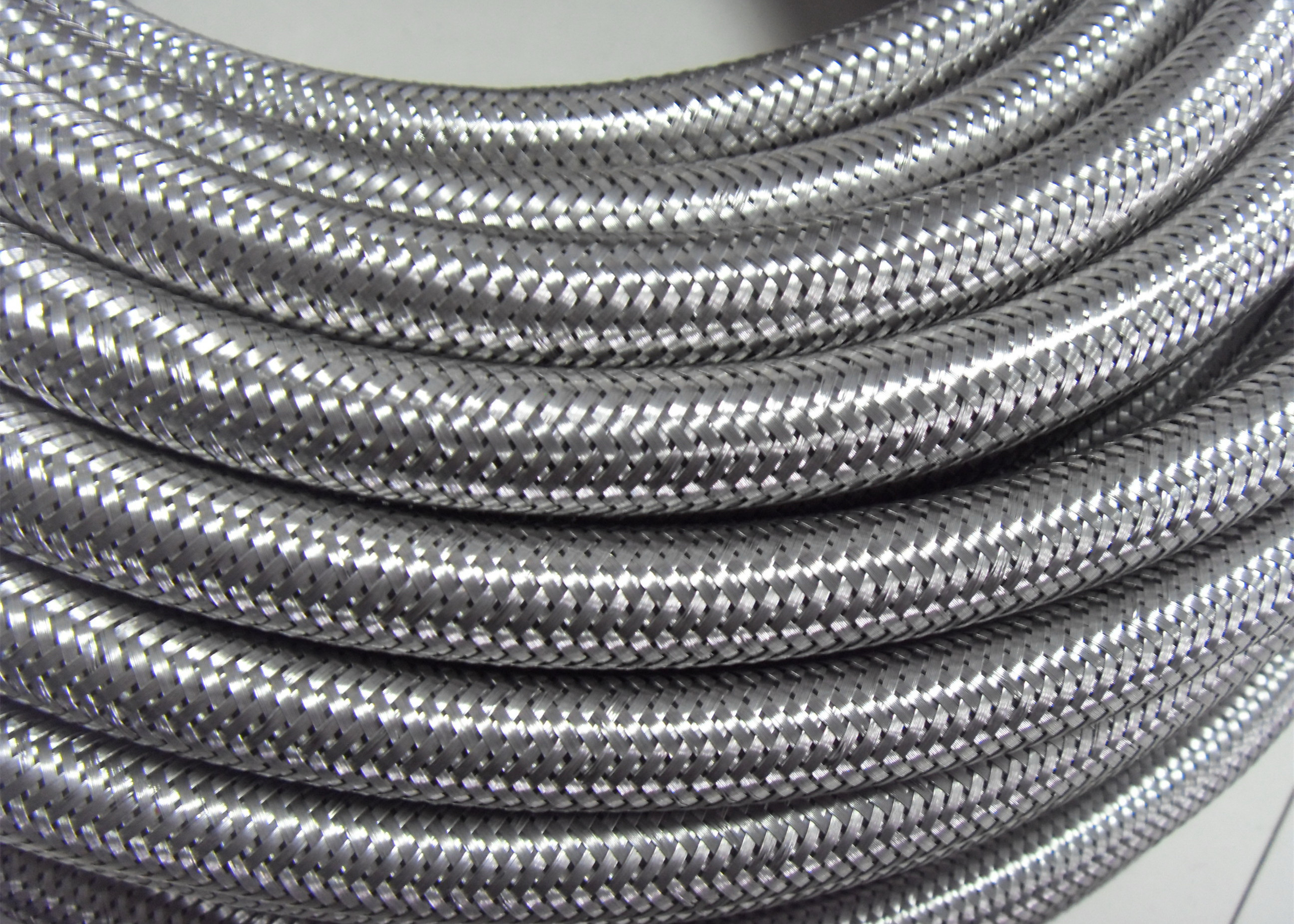 Quality Outer Stainless Steel Braided Compressed Air Hose Pure Rubber Tube Inside for sale