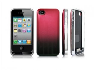 China Black / Glossy White Fireproofing Materials1500mAh Capacity IPhone 4 Extender Battery Case factory