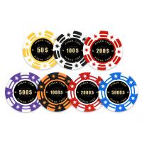 China Custom Logo Casino Clay Poker Chips For Home Poker Room / Casino Friends Party factory