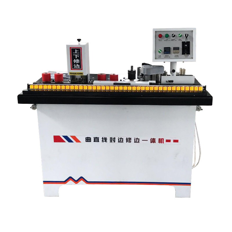 China Straight Line Or Curve Manual Edge Banding Machine For Solid Wood Panels for sale